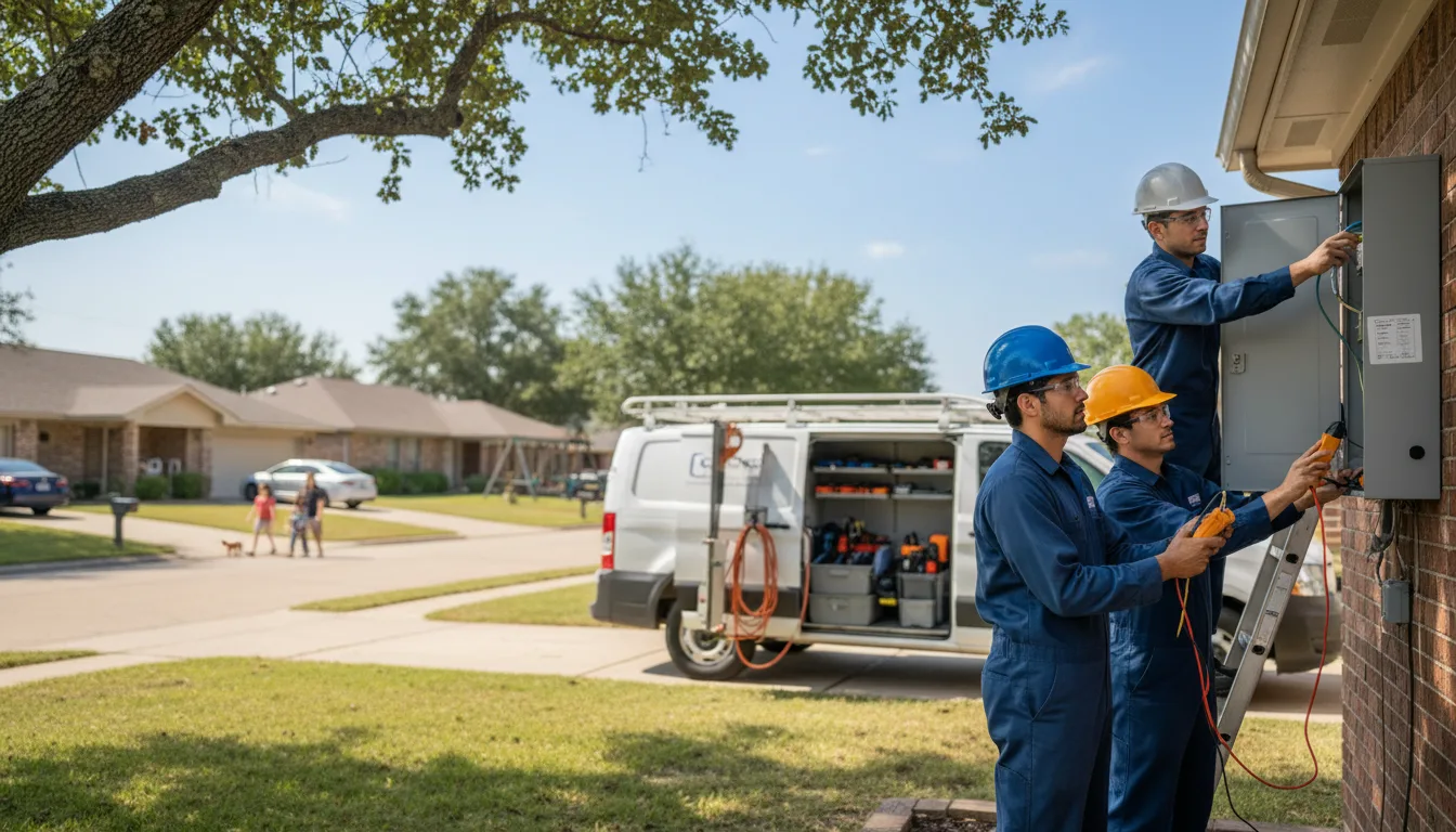 Certified electrician providing emergency electrical services in Wellston, OK